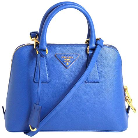 Prada Cobalt Azzuro Saffiano Promenade Bag